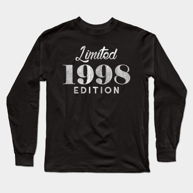 Limited Edition 1998 Birth Year 20 years old Long Sleeve T-Shirt by charlescheshire